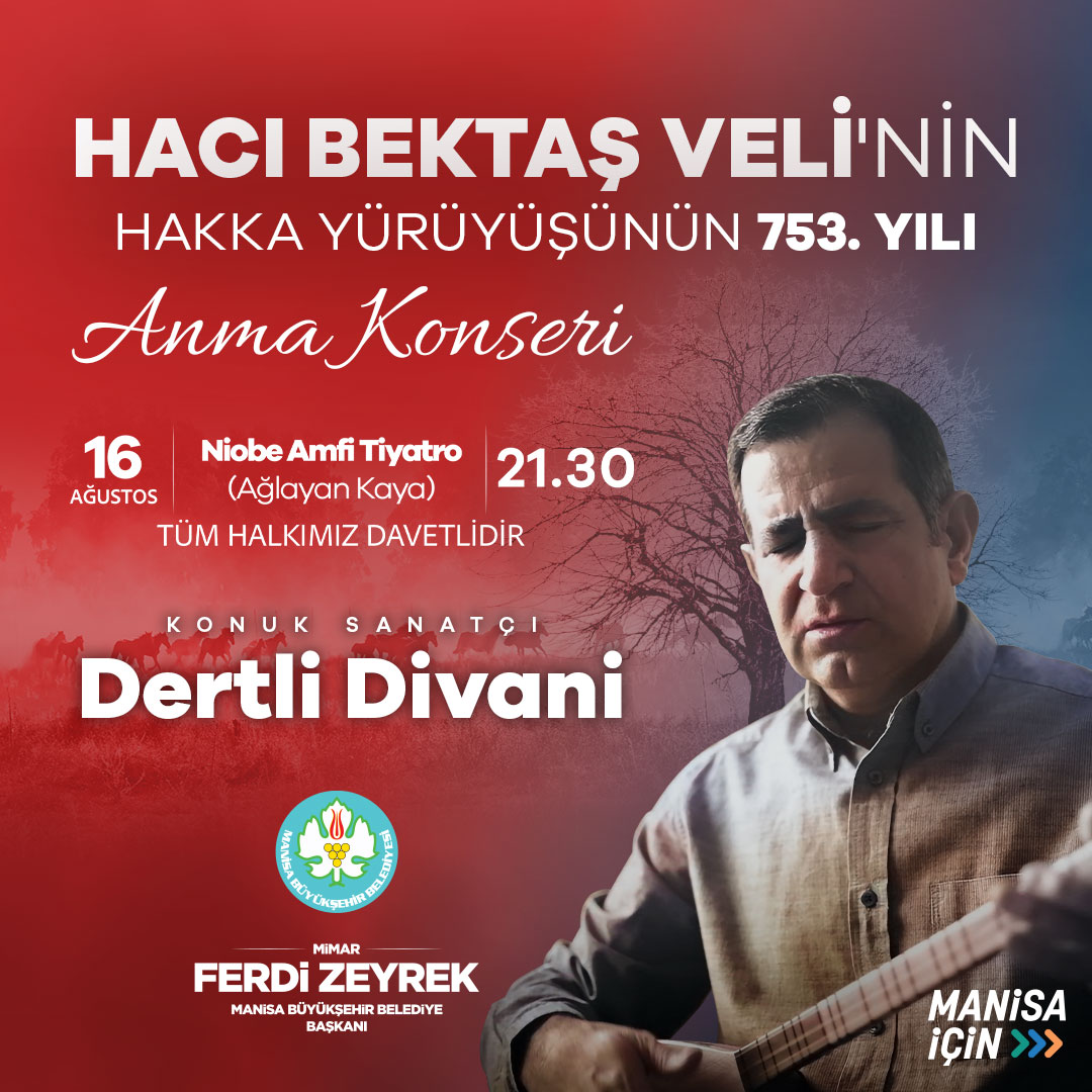 Hacı Bektaş Veli Anısına Manisa'da Anlamlı Konser