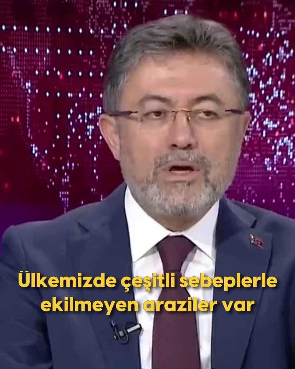 Tarım Bakanı Yumaklı, İşlenmeyen Tarım Arazileri ile İlgili İddialara Açıklık Getirdi