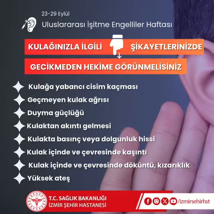 İşitme Kaybına Karşı Erken Teşhis ve Bilinçlendirme Etkinlikleri