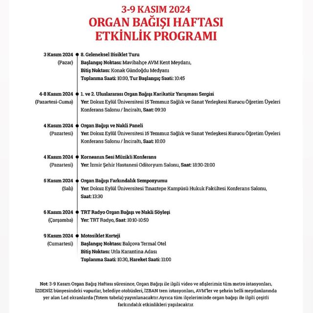 
        Organ Bağışı Haftası
    