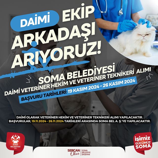 Soma Belediyesi Yeni Personel Alımı İlanı