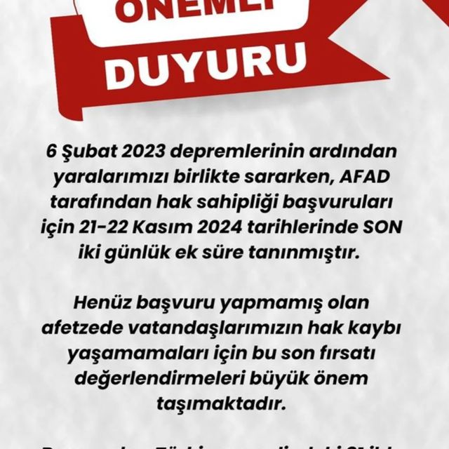 Aydın'da Hak Sahipliği Başvuruları İçin Ek Süre Verildi