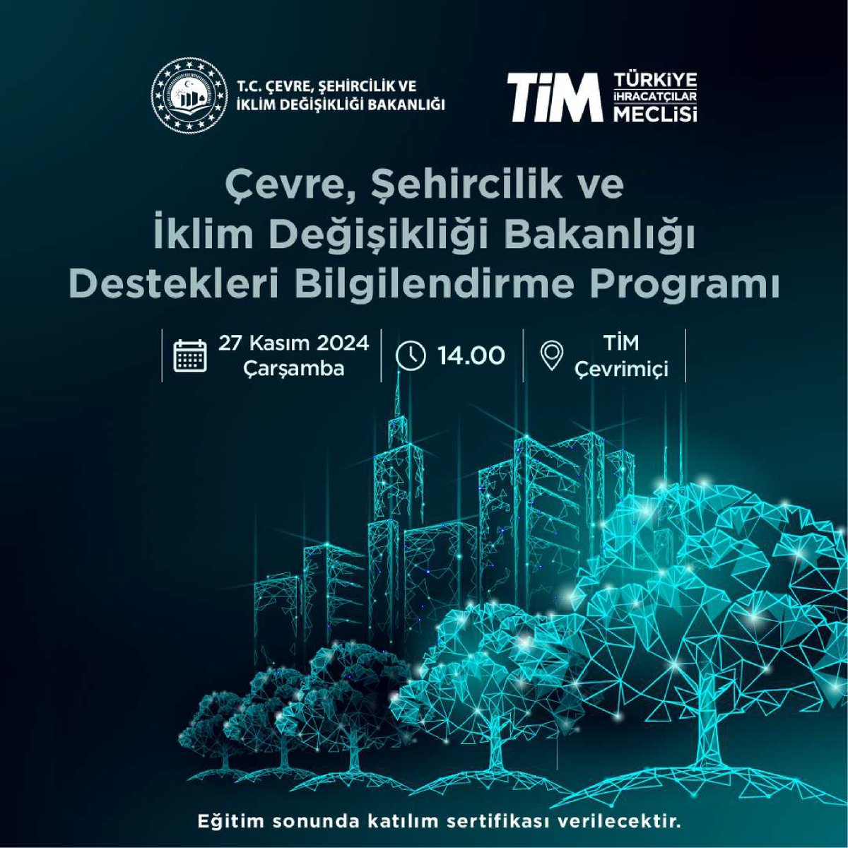 Türkiye İhracatçılar Meclisi, Çevre ve İklim Değişikliği Konulu Çevrimiçi Program Düzenliyor