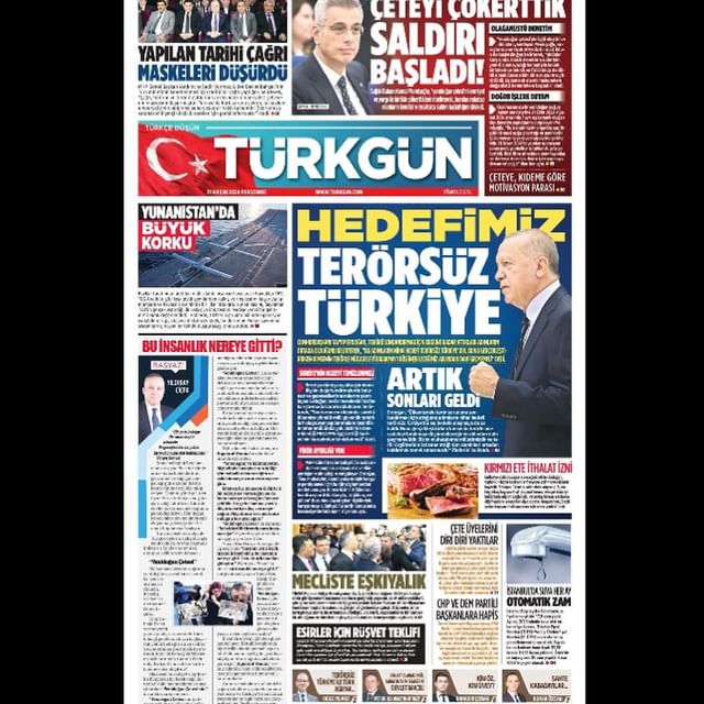 
      21 Kasım 2024 Türkgün Gazetesi - Yeni Baskı
  