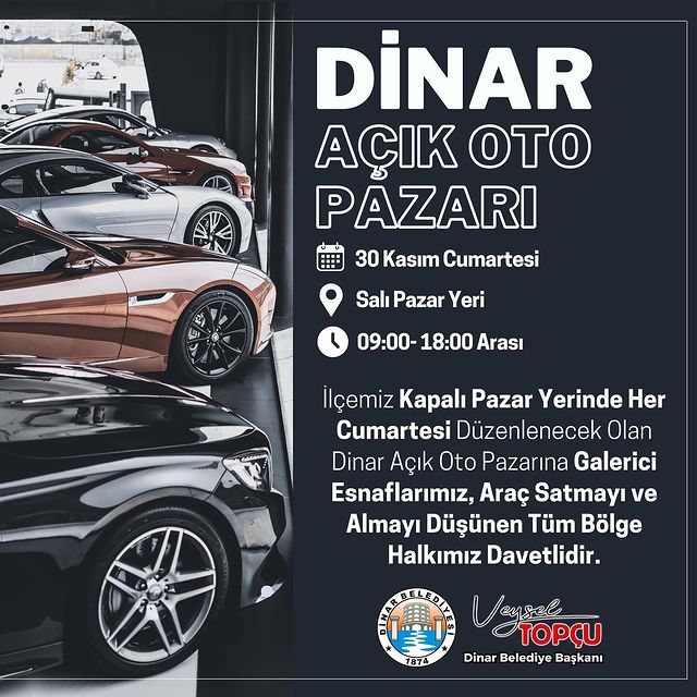 Afyonkarahisar'ın Dinar ilçesinde 