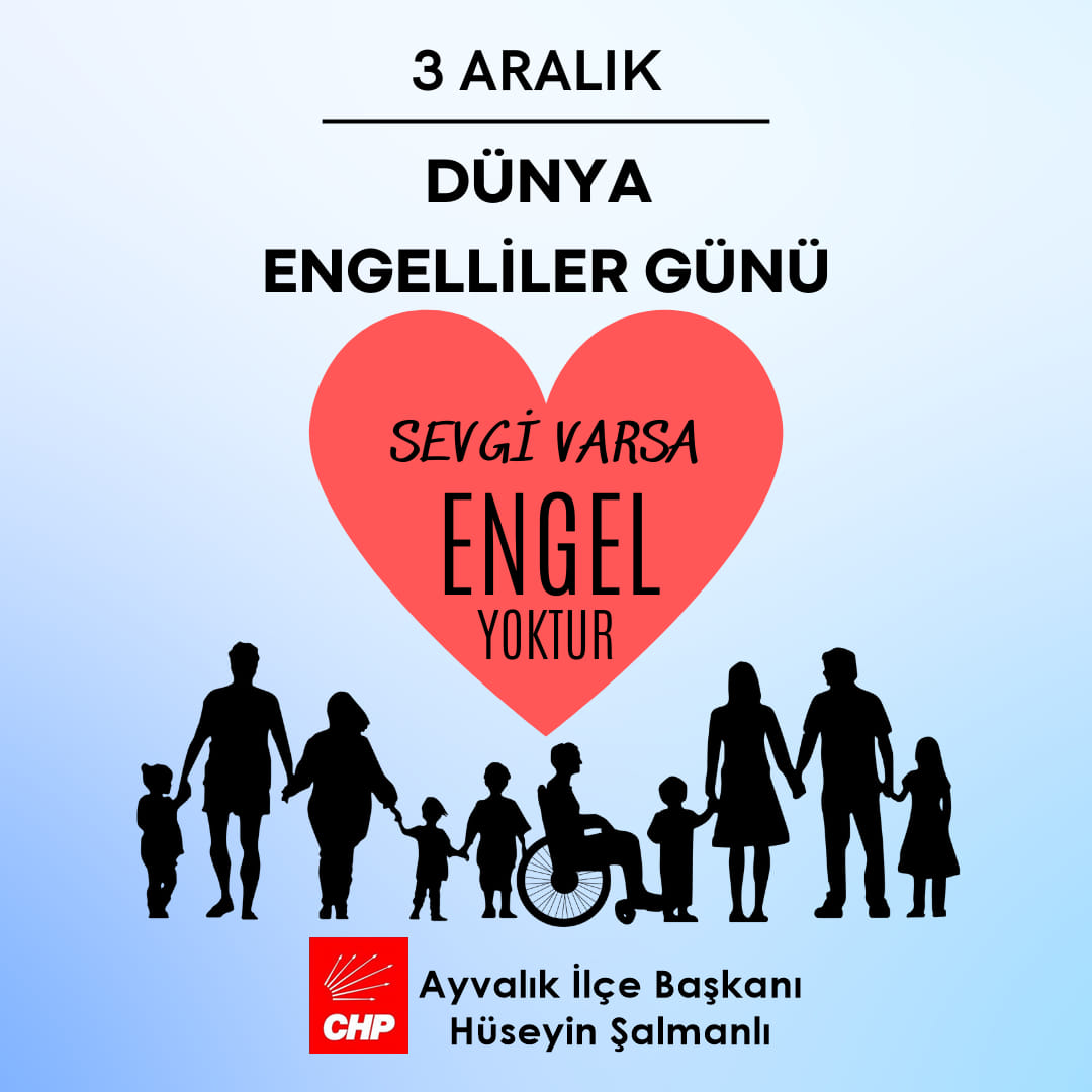 3 Aralık Dünya Engelliler Günü