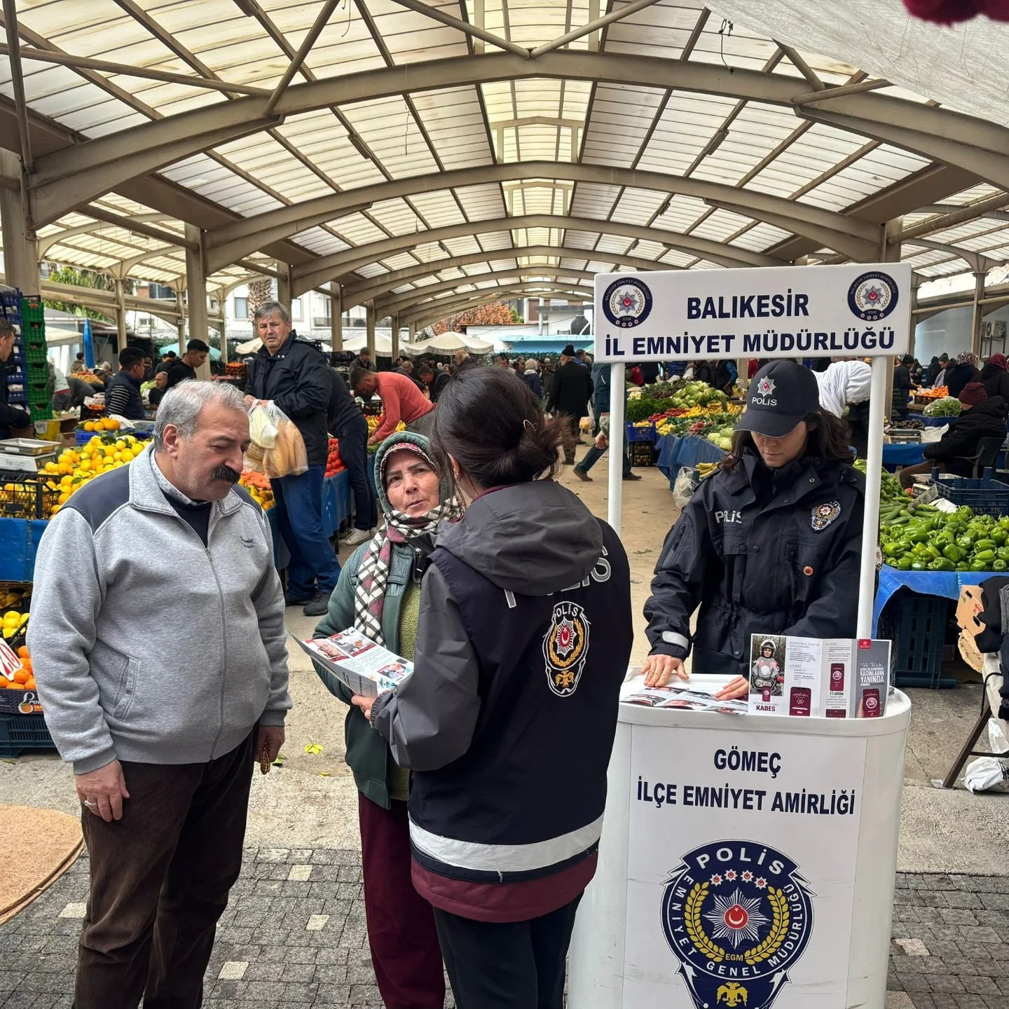 Gömeç'te Dolandırıcılık ve KADES Uygulaması Bilgilendirmesi Yapıldı