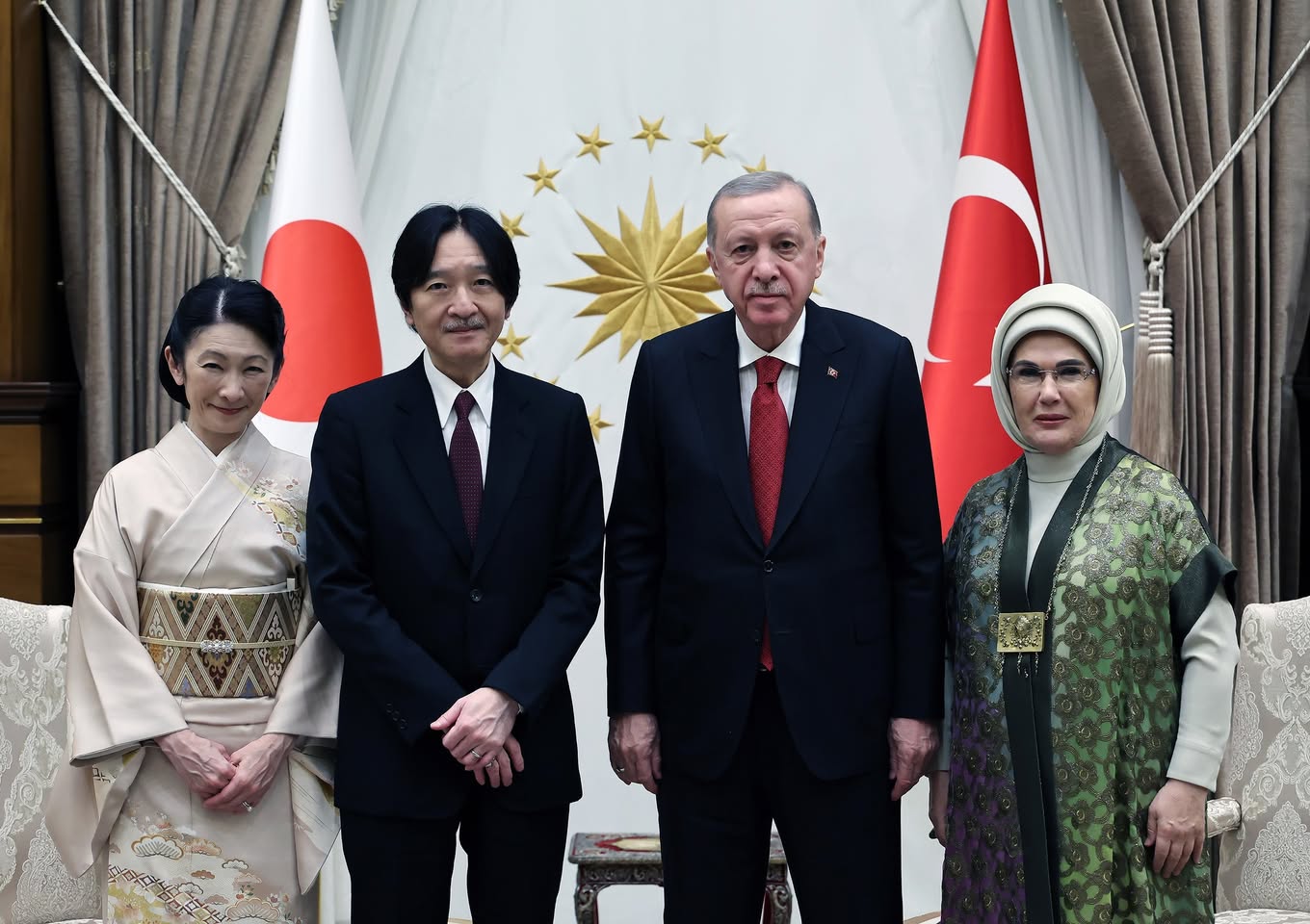 Diplomatik Buluşma: Türkiye Cumhurbaşkanı Erdoğan, Japonya Veliaht Prensi ile Görüştü