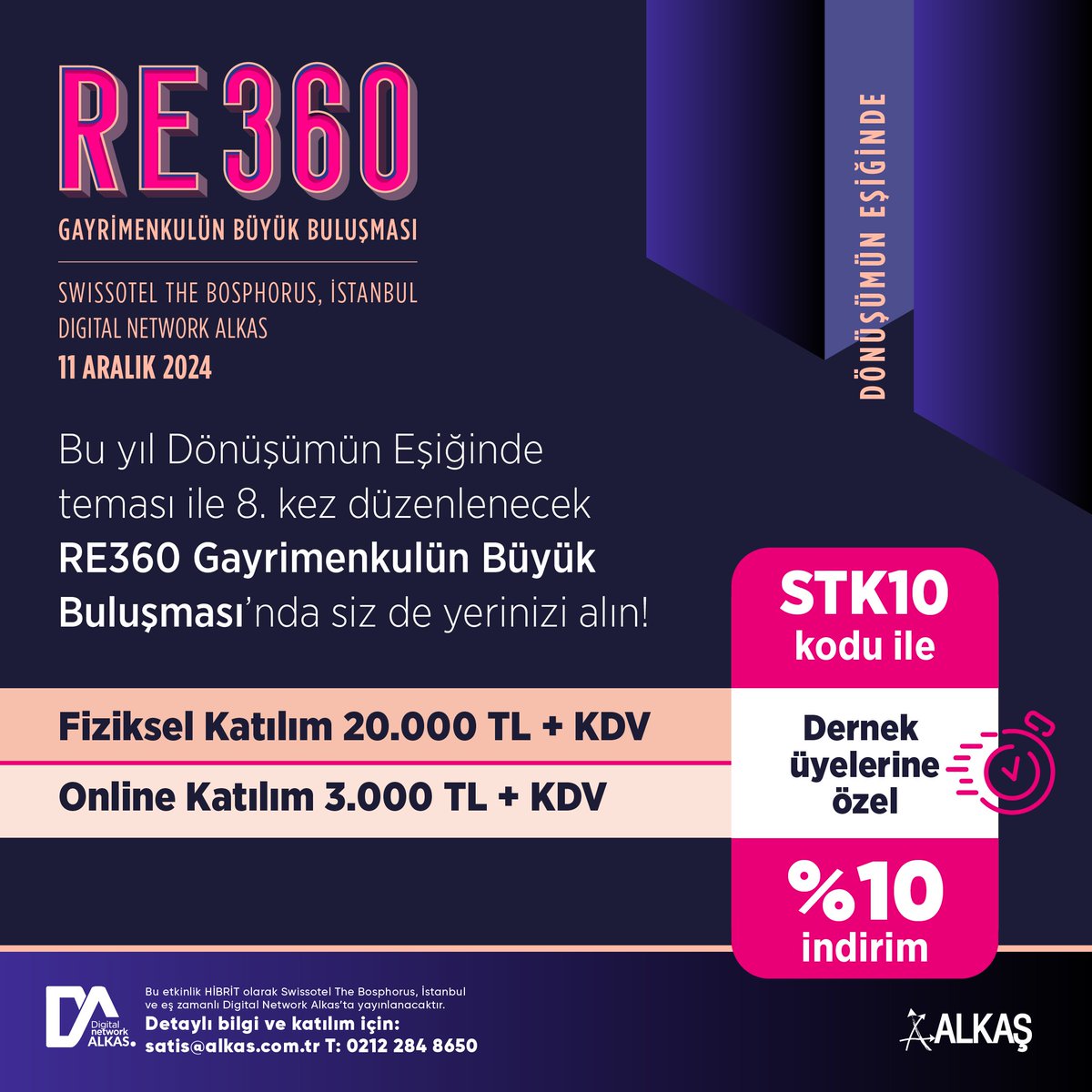 RE360 Gayrimenkul Buluşması, 11 Aralık 2024'te Gerçekleştirilecek