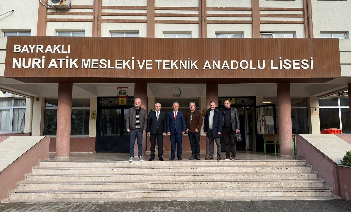 İklimlendirme Mekanik ve Doğalgaz Tesisat Grubu Meslek Komitesi, Bayraklı Nuri Atik Mesleki ve Teknik Anadolu Lisesi'ni Ziyaret Etti