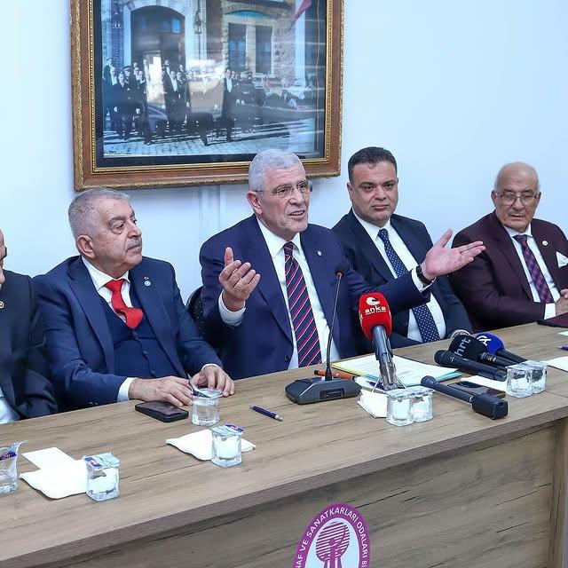 İYİ Parti Genel Başkanı Müsavat Dervişoğlu Hatay'da Esnaf ve Sanatkârlar Odası Birliğini Ziyaret Etti