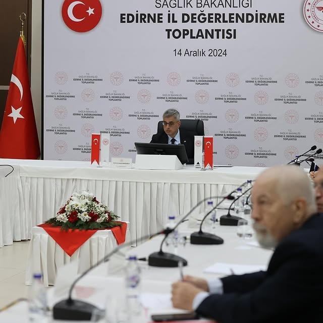 Sağlık Bakanı Prof. Dr. Kemal Memişoğlu Edirne'de İl Değerlendirme Toplantısı Başkanlığı Yaptı