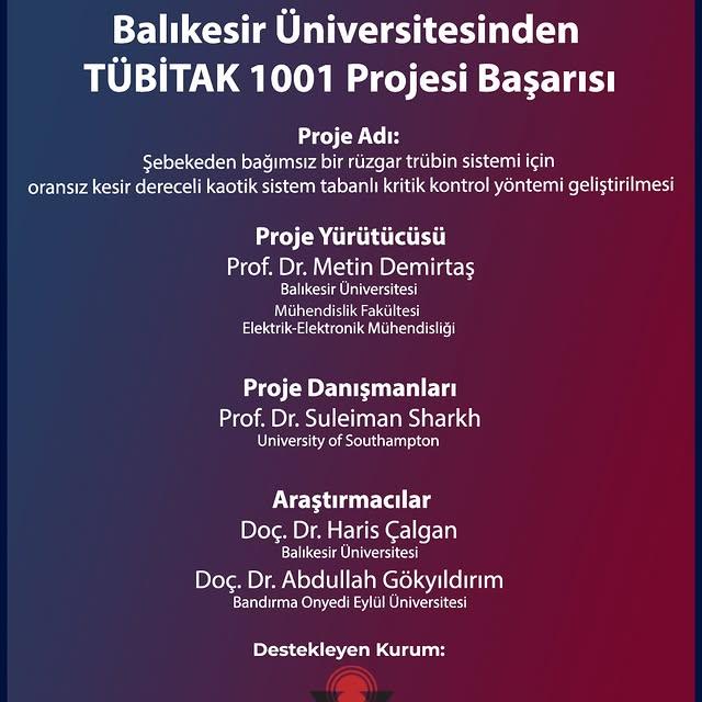 Balıkesir Üniversitesi'nden Önemli Bir Proje Başarısı