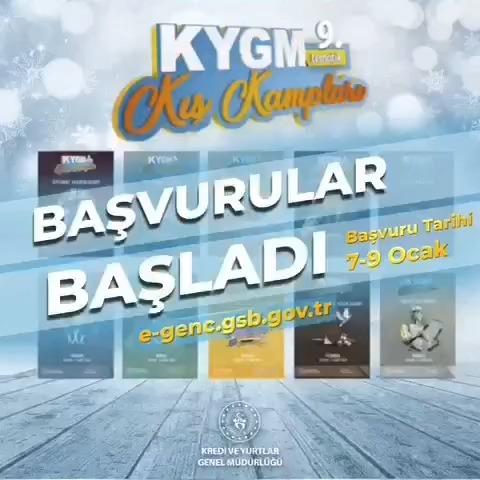 Başvurular Başladı: KYGM 9 Kış Kampları