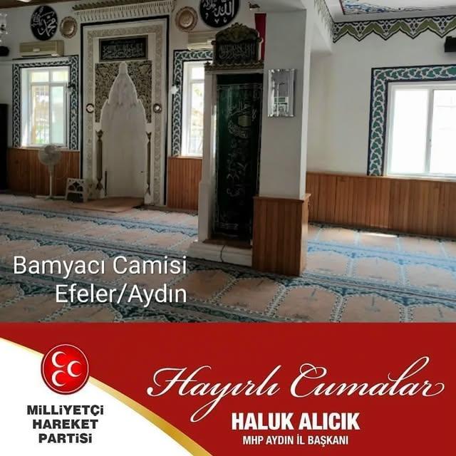 Milliyetçi Hareket Partisi (MHP) Aydın İl Başkanı Haluk Alıcık'tan Cuma Mesajı