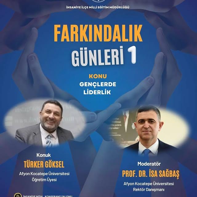 İhsaniye İlçe Milli Eğitim Müdürlüğü, Gençlere Liderlik Semineri Düzenliyor