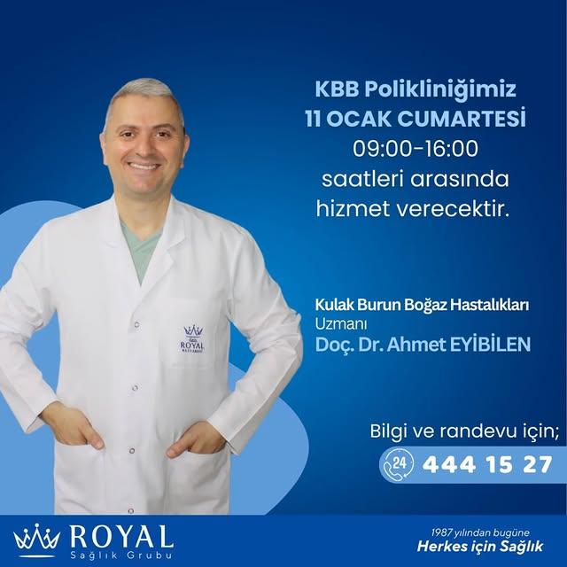 Özel Bandırma Royal Hastanesi KBB Polikliniği Hizmet Verecek