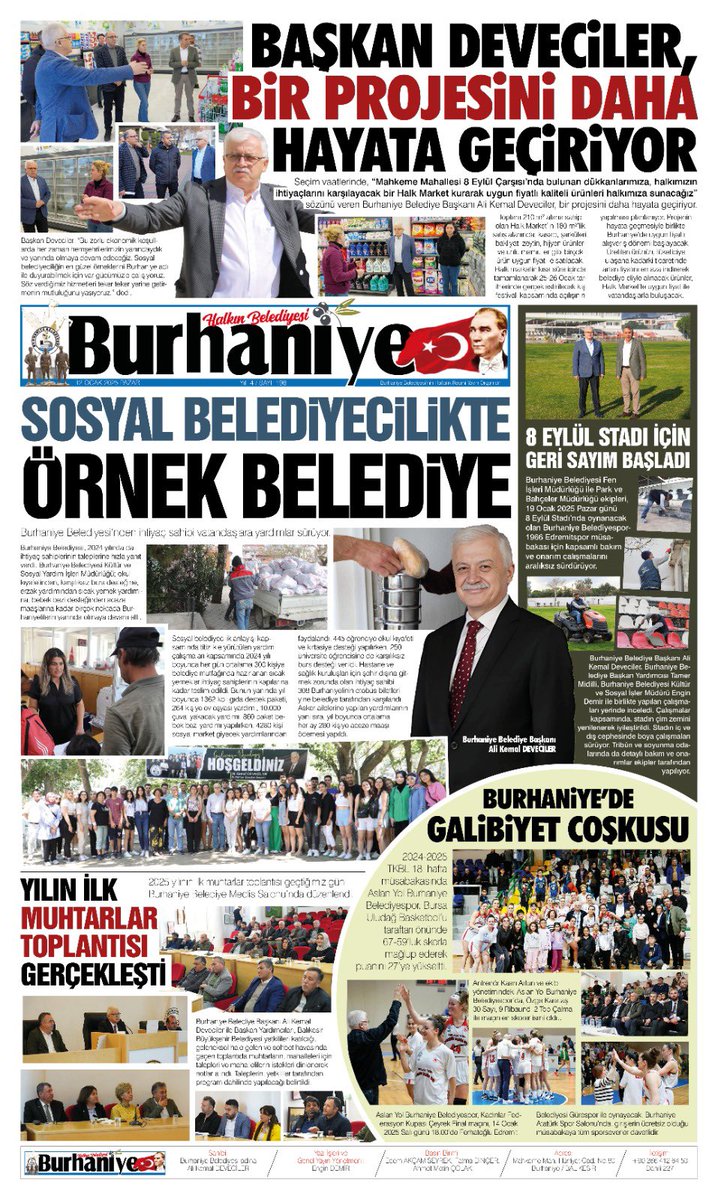 Burhaniye'de E Burhaniye Haber Gazetesi'nin 198. sayısı yayınlandı