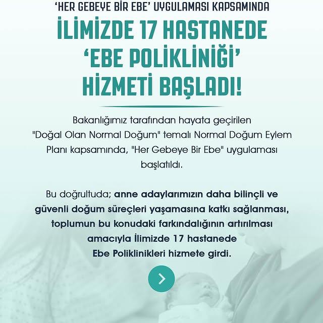 İzmir'de Ebe Poliklinikleri Açıldı