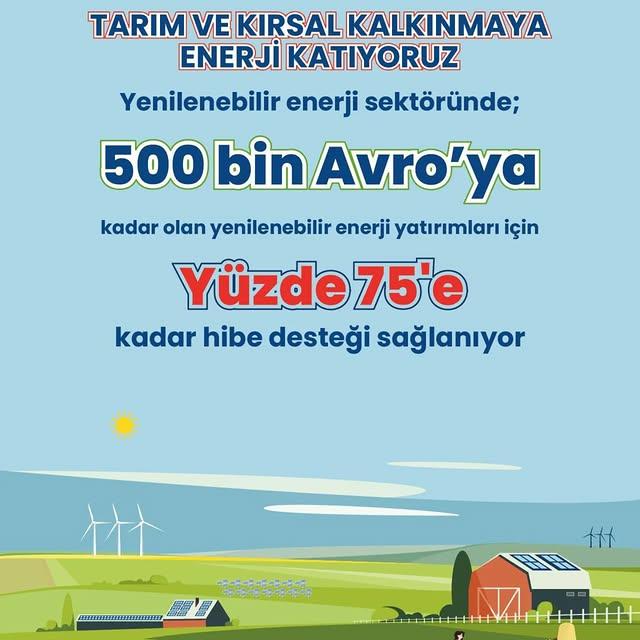 IPARD Programı Kapsamında Yenilenebilir Enerji Yatırımları Destekleniyor