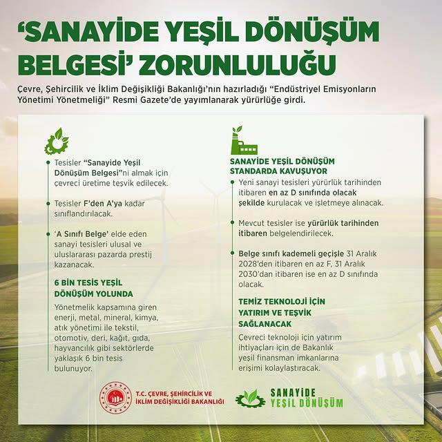 Çevre Yönetmeliği Kapsamında Yeni Uygulamalar Başlıyor