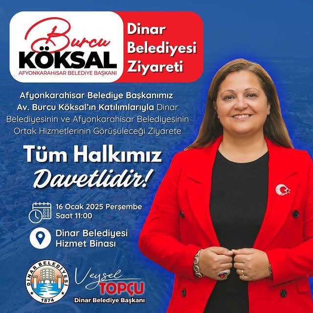 Afyonkarahisar ve Dinar Belediyesi Ortak Hizmetler Toplantısı