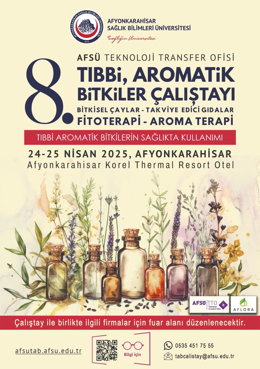 Afyonkarahisar Sağlık Bilimleri Üniversitesi Tıbbi ve Aromatik Bitkiler Çalıştayı Düzenliyor