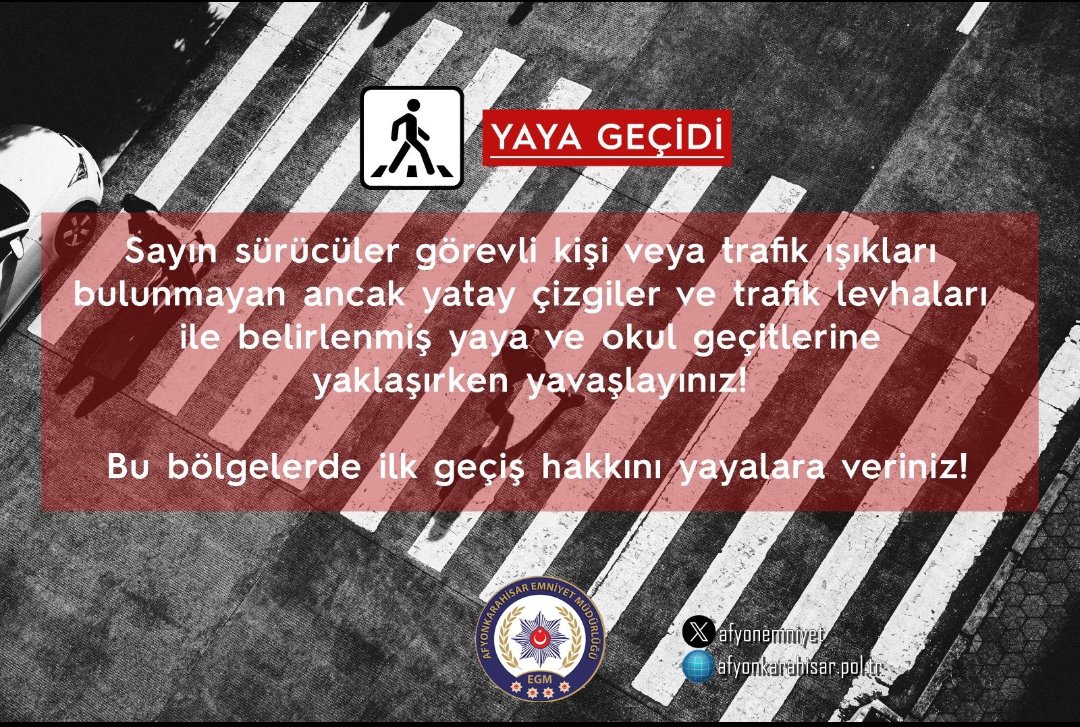 Değerli Sürücüler, Yaya Geçidinin Önemi