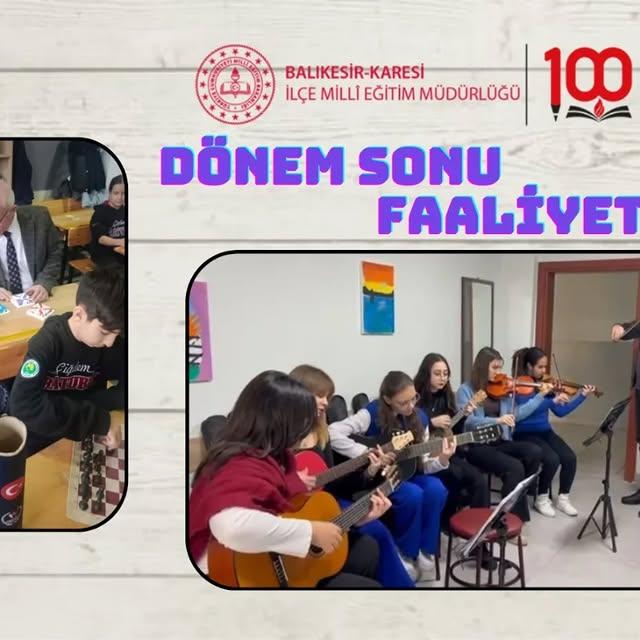 Dönem Sonu Faaliyet Haftası İlçede Başladı