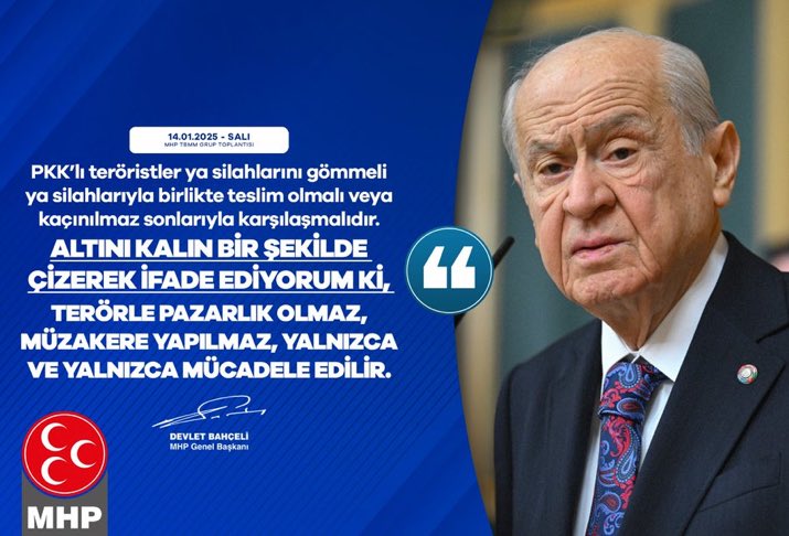 Devlet Bahçeli'den Sert Terör Mesajı