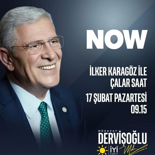 Müsavat Dervişoğlu NOW TV'de Konuk Olacak