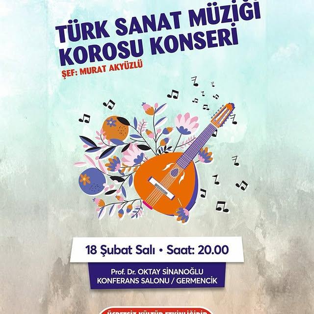 Aydın Büyükşehir Belediyesi Tiyatro Salonunda Türk Sanat Müziği Korosu Konseri