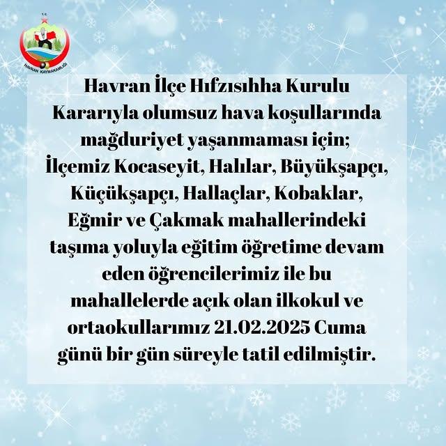 Havran'da Çevre Bilinci ve Atık Yönetimi Seminerine Katılmak Herkesin Sorumluluğudur