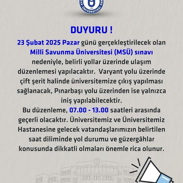 Milli Savunma Üniversitesi Sınavı Ulaşım Düzenlemesi: Önemli Değişiklikler ve Detaylar