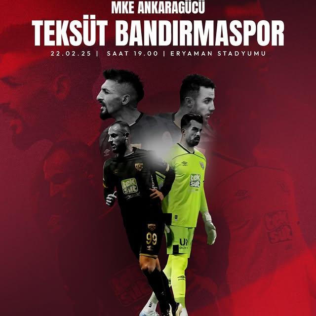 Bandırmaspor, MKE Ankaragücü'ne Karşı Eryaman'da Kenetleniyor