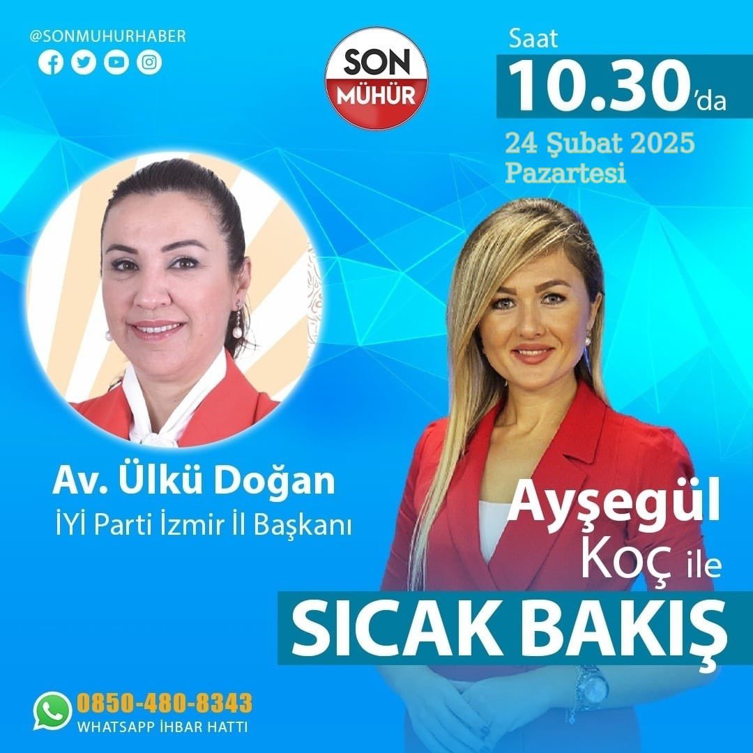 İYİ Parti İzmir İl Başkanı Av. Ülkü Doğan, SıcakBakış'a Konuk Oluyor