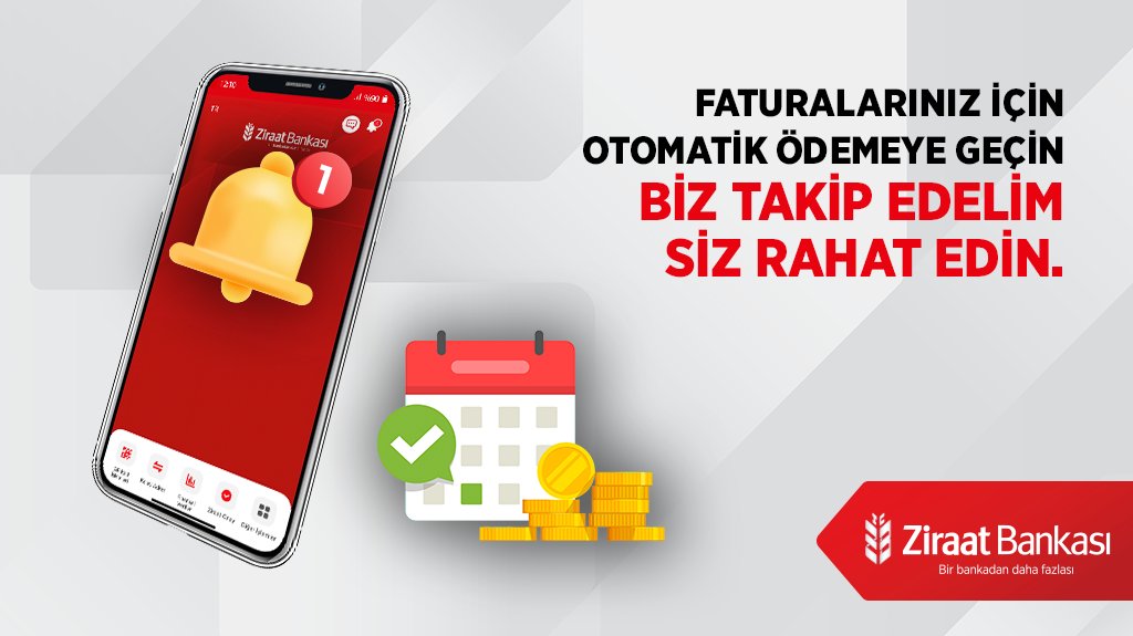 Ziraat Bankası'ndan Müşterilerine Otomatik Ödeme Teklifi