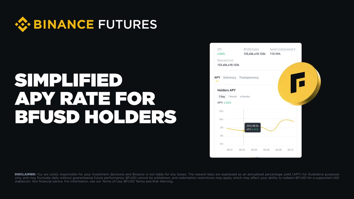 Binance, Tüm BFUSD Sahipleri İçin Tek APR'li Yeni Sistem Tanıttı