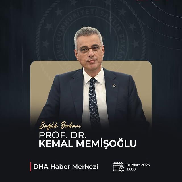 Sağlık Bakanlığı'ndan Son Durum: Prof. Dr. Kemal Memişoğlu, DHA Haber Merkezine Konuk Olacak