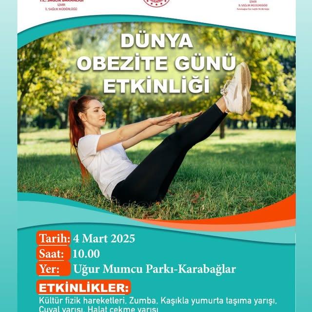 Dünya Obezite Günü Etkinliği Uğur Mumcu Parkı'nda Yaptırıldı