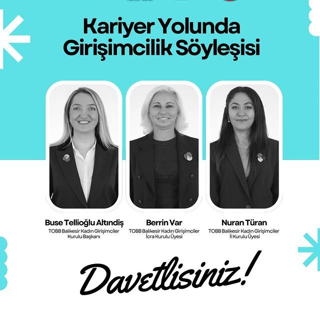 Balıkesir Üniversitesi'nde Kariyer Yolunda Girişimcilik Söyleşisi Düzenlendi