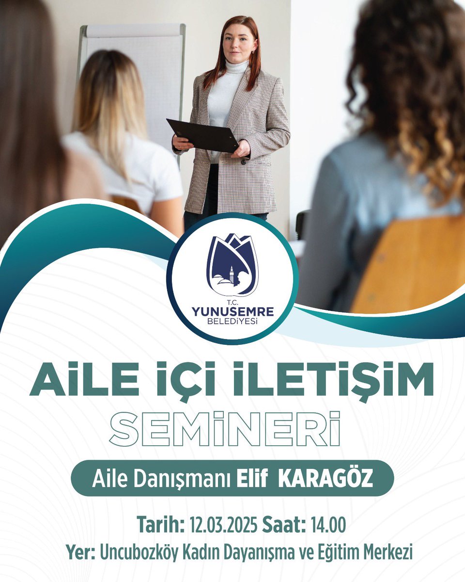 Yunusemre Belediyesi: Aile İçi İletişimin Önemi Üzerine Seminer