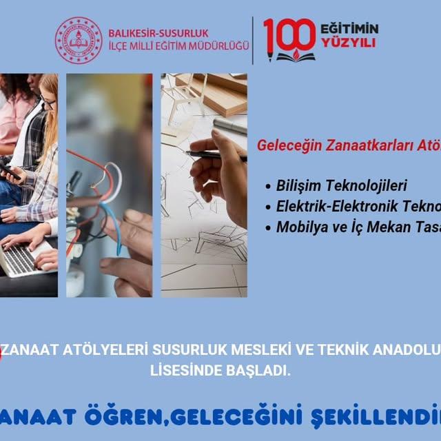 Geleceğin Zanaatkarları Atölyesi Susurluk'ta Başladı