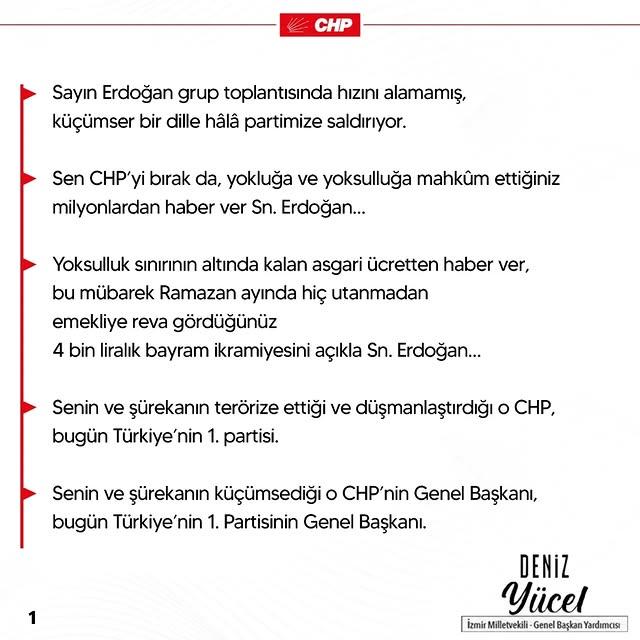 Yücel'den Erdoğan'a Eleştiri: 