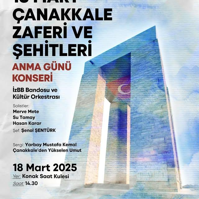 İzmir'de 18 Mart Konseriyle Şehitler Anılacak