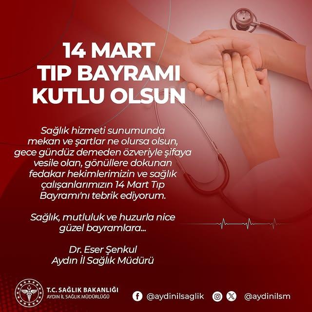 Aydın'da 14 Mart Dünya Tıp Bayramı Kutlandı