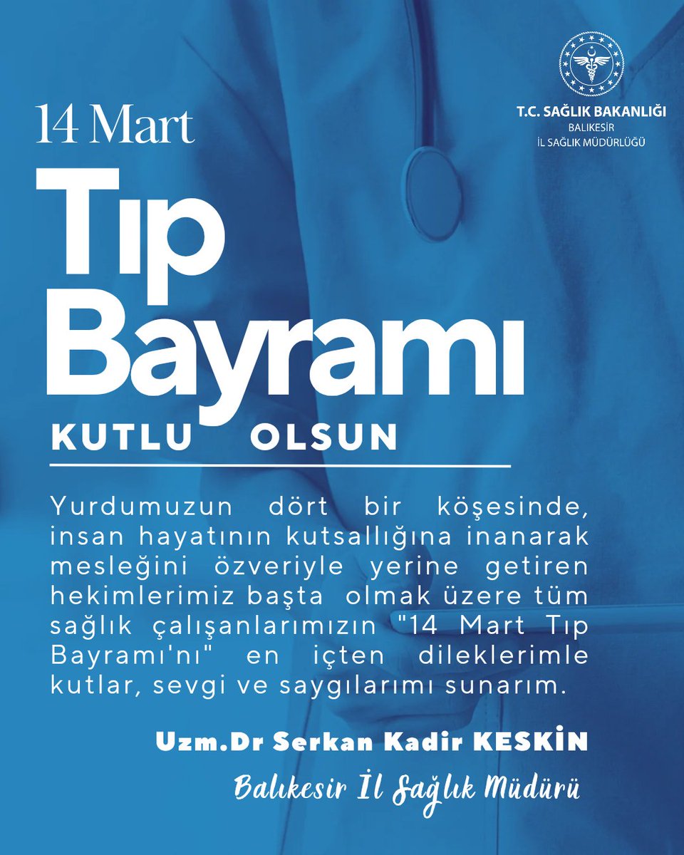 Balıkesir'de 14 Mart Tıp Bayramı Kutlandı