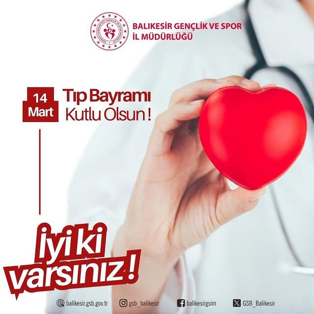 Gençlik ve Spor İl Müdürlüğü, Sağlık Çalışanlarının Tıp Bayramını Kutladı