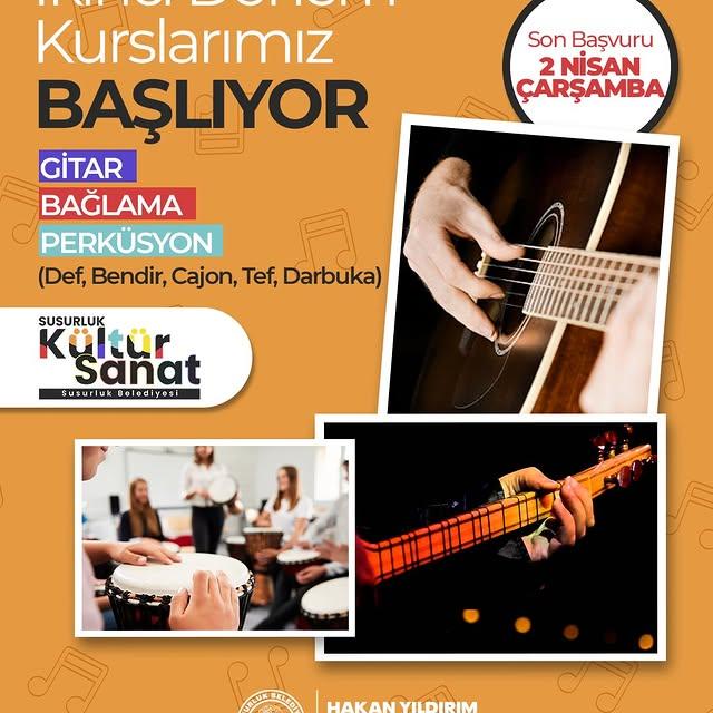 Susurluk Belediyesi Kültür ve Sanat Yetişkin Kursları İkinci Dönem Başlıyor