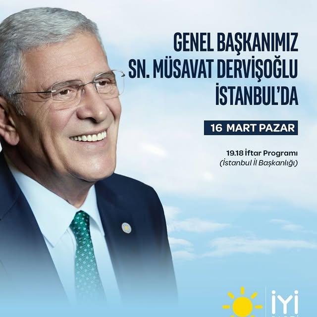 İYİ Parti Genel Başkanı Dervişoğlu, İstanbul'da Seçmenlerle Buluşacak